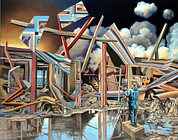 Öl auf Leinwand - Titel: Barriere