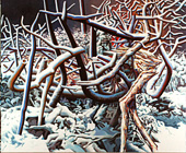 Ölgemälde - Titel:Der letzte Schnee